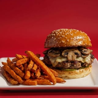 Mushroom Swiss Burger